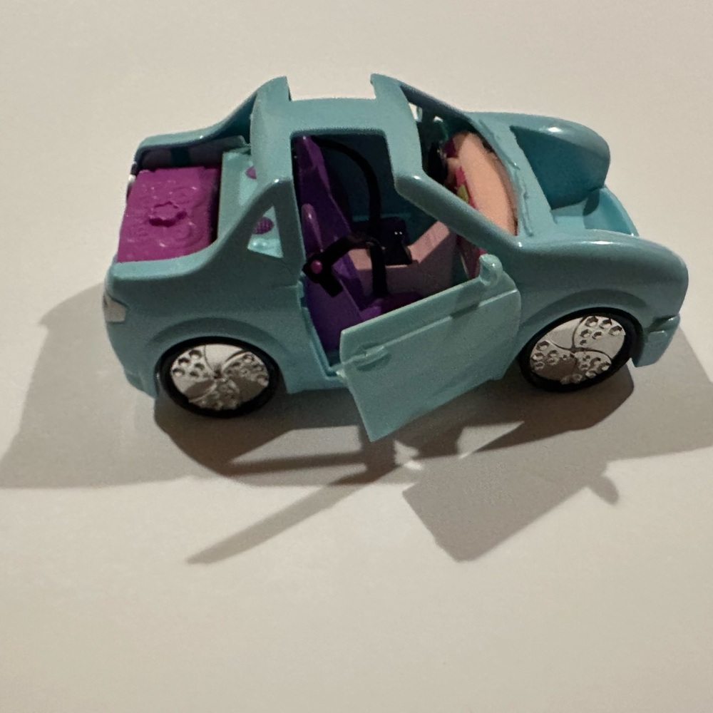 Aqua Toy Car with Purple Interior